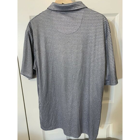 Ben Hogan Performance Polo Mens Casual Shirt White Short Sleeve‎ Sz L Gray Blue - Picture 8 of 8